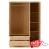Nevada Oak 3 Door Mirrored Wardrobe Nevada Oak 3 Door Mirrored Wardrobe