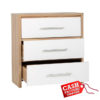 Seville 3 Drawer Chest White