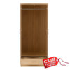 Nevada Oak 2 Door Mirrored Wardrobe