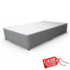 Grey Fabric Divan Base 4 Grey Fabric Divan Base 4