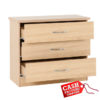 Nevada Oak 3 Drawer Chest