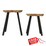 Quebec Wave Edge Nest of Tables