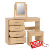 Nevada Oak Dressing Table Set