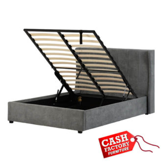 Amelia Plus Storage Bed - Dark Grey