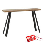 Quebec Wave Edge Console Table