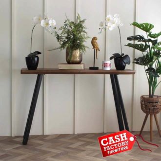 Quebec Wave Edge Console Table