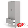 Augusta Grey 2 Door Wardrobe