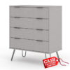 Augusta Grey 4 Drawer Chest Augusta Grey 4 Drawer Chest