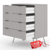 Augusta Grey 4 Drawer Chest Augusta Grey 4 Drawer Chest