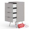 Augusta Grey 4 Drawer Narrow Chest Augusta Grey 4 Drawer Narrow Chest