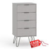 Augusta Grey 4 Drawer Narrow Chest Augusta Grey 4 Drawer Narrow Chest