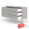 Augusta Grey 6 Drawer Chest Augusta Grey 6 Drawer Chest
