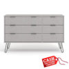 Augusta Grey 6 Drawer Chest Augusta Grey 6 Drawer Chest