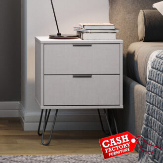 Augusta Grey Bedside Locker