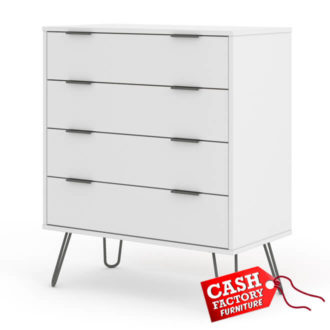 Augusta White 4 Drawer Chest