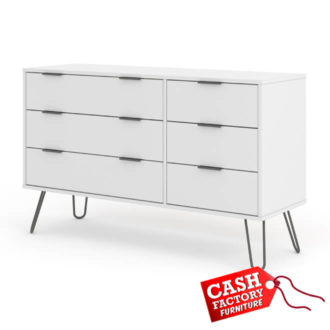 Augusta White 6 Drawer Chest