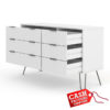 Augusta White 6 Drawer Chest Augusta White 6 Drawer Chest