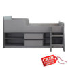 Felix Low Sleeper Bed in Grey Felix Low Sleeper Bed in Grey