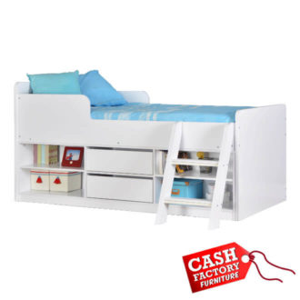 Felix Low Sleeper Bed in White