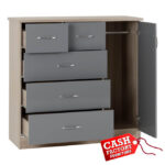 Nevada Grey Low Wardrobe