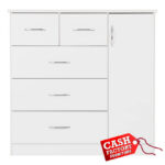 Nevada White Low Wardrobe