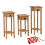 Corona Set of 3 Plant Stands
