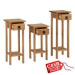 Corona Set of 3 Plant Stands
