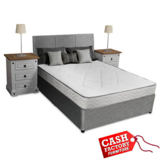 Sophie Divan Base - Grey Fabric