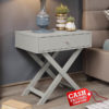 Options Grey – X Leg Bedside Chest