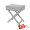 Options Grey – X Leg Bedside Chest