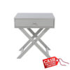 Options Grey – X Leg Bedside Chest
