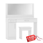 Nevada White Vanity Dressing Table Set