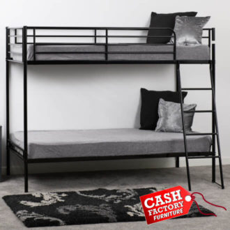 Brandon Single Bunk Bed - Black