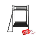 Brandon Single Bunk Bed - Black