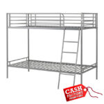 Brandon Single Bunk Bed - Silver