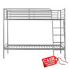 Brandon Single Bunk Bed – Silver Brandon Single Bunk Bed – Silver