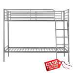 Brandon Single Bunk Bed - Silver
