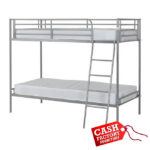 Brandon Single Bunk Bed - Silver