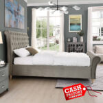Kilkenny Sleigh Bed - Mink