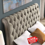 Kilkenny Sleigh Bed - Mink