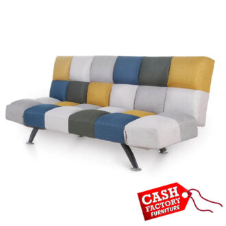Boston Sofabed - Yellow + Blue Patchwork