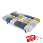 Boston Sofabed - Yellow + Blue Patchwork
