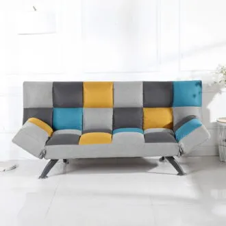 Boston Sofabed Yellow/Blue