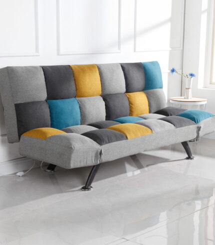 Boston Sofabed Yellow/Blue