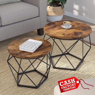 SONG SET OF 2 ROUND COFFEE TABLES