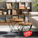 SONG SET OF 2 ROUND COFFEE TABLES
