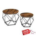 SONG SET OF 2 ROUND COFFEE TABLES