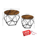 SONG SET OF 2 ROUND COFFEE TABLES