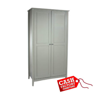 Como Grey 2 Door Wardrobe