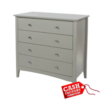 Como Grey 4 Drawer Chest